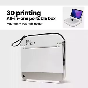 Custodia portatile all-in-one per Mac mini e iPad mini base supporto Mac mini - Foto 1 di 11