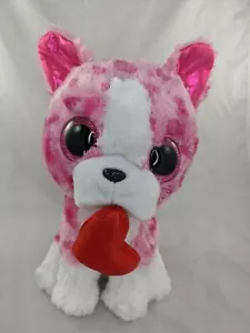 Ty Romeo rosa Hund Plüsch Welpe 10 Zoll TySilk 2017 Stofftier Spielzeug - Bild 1 von 9