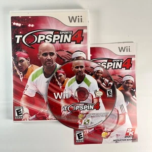 Top Spin 4 Nintendo Wii Video Game 2k Games - Complete w/ Manual CIB - Picture 1 of 3