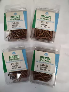 Anello anulare gambo 4 x 4 oz (1 libbra) Hillman #12 x 1 3/4" barca bronzo unghie - Foto 1 di 3