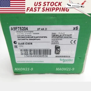 Neu versiegelt Schneider Electric A9F75204 iC60N Miniatur-Leistungsschalter - Bild 1 von 2