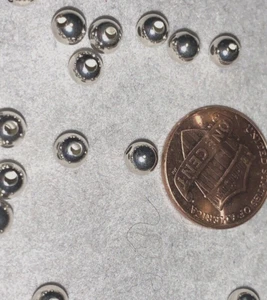 925 Solid Sterling Silver Seamless, Heavy Wall Beads 5mm 10 piece spacers - Picture 1 of 3