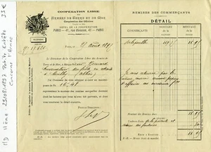 Paris II ème 41 Rue Vivienne - Petite Entête Secteur Militaria du 25/08/1897 - Picture 1 of 1