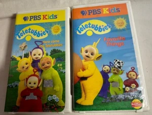 Teletubbies VHS Tape Show Lot Favorite Things & Here Come The Teletubbies PBS - Picture 1 of 4