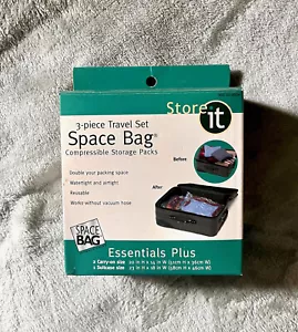 Travel Space Bags * Set of 3 - 20x14 (2) & 23x18 (1) * Store It * New In Box - Picture 1 of 2