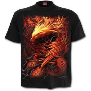 Spiral Phoenix Arisen Black T-Shirt • Ships in 2-4 Weeks • Gothic - Picture 1 of 2