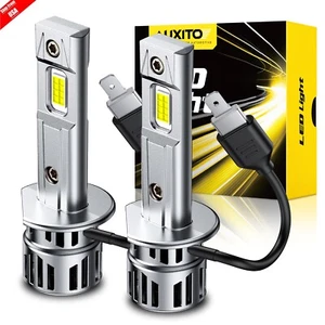 AUXITO H1 LED Headlight Bulbs High Low Beam 6500k White Super Bright 33000LM M6S - Foto 1 di 27
