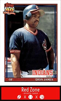 1991 Topps - #117 Dion James NM Set Break. - Image 1 of 2