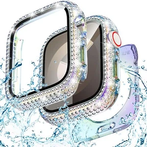 1x/2x Para Apple Watch Series 10 9 8 7 6 5 4 SE Estuche Ultra Diamante con Película de Pantalla - Imagen 1 de 68