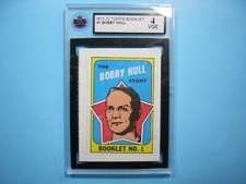 1971/72 TOPPS NHL HOCKEY CARD #1 BOBBY HULL BOOKLET KSA 4 VG/EX SHARP!! TOPPS