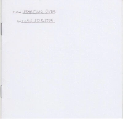 Chris Stapleton ‎– Starting Over CD - SEALED NEW - Great Country - Imagem 1 de 2