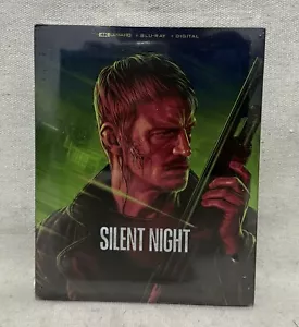 SILENT NIGHT 4K UHD Blu-ray + Digital SteelBook - New - Picture 1 of 2