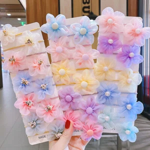 20 piezas Corbatas para el cabello con cuerda elástica para bebés niños niñas soporte para cola de caballo Banda de goma Banda para el cabello - Imagen 1 de 22