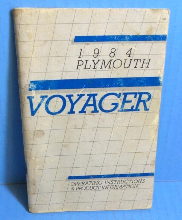 84 1984 Plymouth Voyager manual del propietario Foto 1 de 1