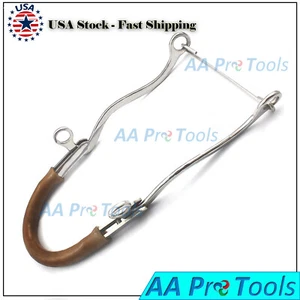 AAPRO 2 PCS OF Rubber Nose Hackamore 8"- Stainless Steel BT-001 - Picture 1 of 3