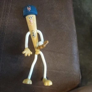 VINTAGE 1989 RUSS new York Mets MLB BENDY BENDABLE FIGURE TOY - Picture 1 of 4