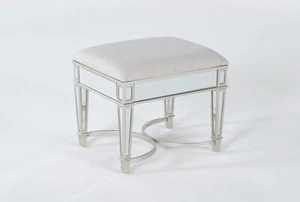 Chelsea Vanity Stool.  Used for 6 months, clean non smoking, padded seat. - Picture 1 of 4