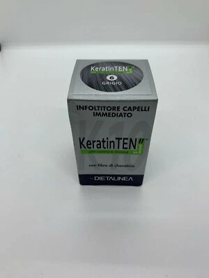 DIETALINEA Keratin Ten Grigio 6, infoltitore capelli immediato con fibre di cheratina, 12g
