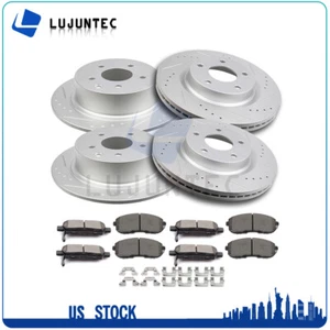 For Nissan Altima 07 08 09 10 11 12 13 Brake Rotors And Ceramic Pads Front Rear - Bild 1 von 12