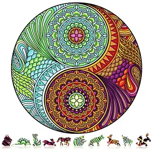 Puzzle in legno per adulti di ZenChalet - 500 pezzi - Yin Yang - Foto 1 di 6