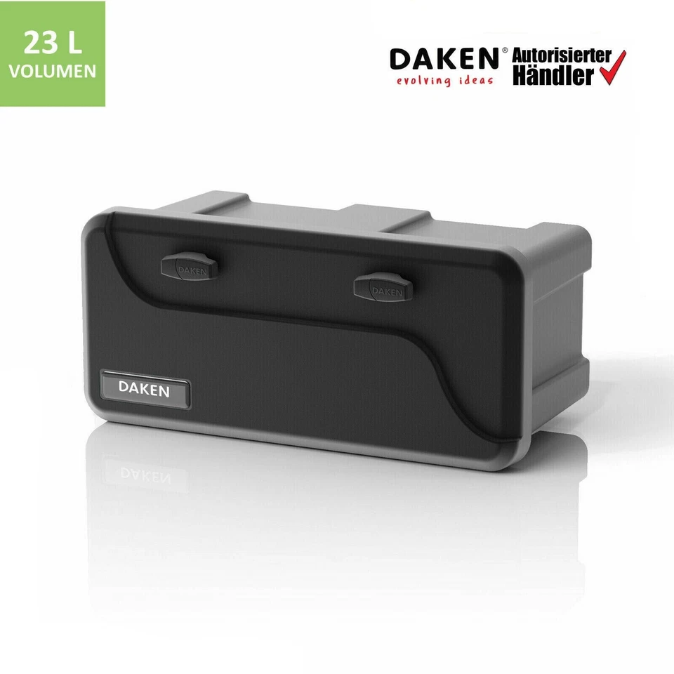 Staukiste Daken Blackit 2 550x250x295mm Werkzeugkasten Anhänger Deichselbox - Bild 1 von 4