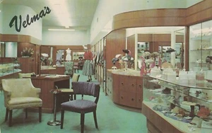 Panama City Florida FL Velma's Department Store Interior Vintage Postcard - Picture 1 of 2