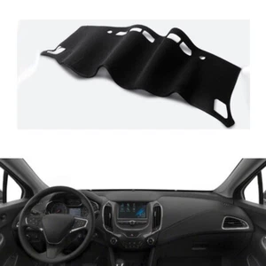 Pour Chevrolet Cruze 2016-21 housse de tableau de bord noir Dashmat Dash tapis anti-soleil - Photo 1/9