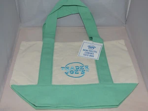 Trader Joe's - Mini Canvas Tote Bag - Grün - Limited Edition - Bild 1 von 5