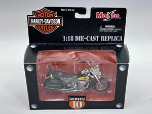 Maisto 1:18 Series 10 Harley Davidson 2000 FLSTC Heritage Motorcycle DIECAST - Picture 1 of 4