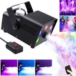 550W Spray Smoke Fog Machine RGB 5 LED Light Stage DJ Spray Remote Control - Picture 1 of 12