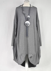 Creare "BOY" Nadelstreifen Asymmetrisches Ballonkleid One Size - Bild 1 von 5