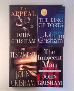 LOT Of 4 John Grisham Hardcover Books Innocent Man Testament Appeal King Of Tort - Picture 1 of 3