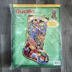 Bucilla 60779 ALL HEARTS COME HOME Needlepoint Stocking Kit Rossi Sealed - Picture 1 of 4