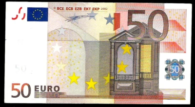 GREECE 50 EUROS 2002 DUISENBERG P4Y - SERIAL  NUMBER Y00669161773 - N0014A -VF++ - Image 1 of 3