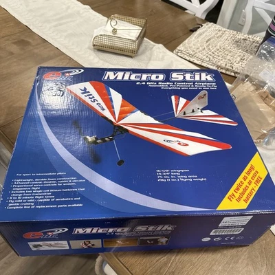 eRC Micro Stick 2.4GHz Radio Control Airplane Ready to Fly Remote Plane - Image 1 of 4