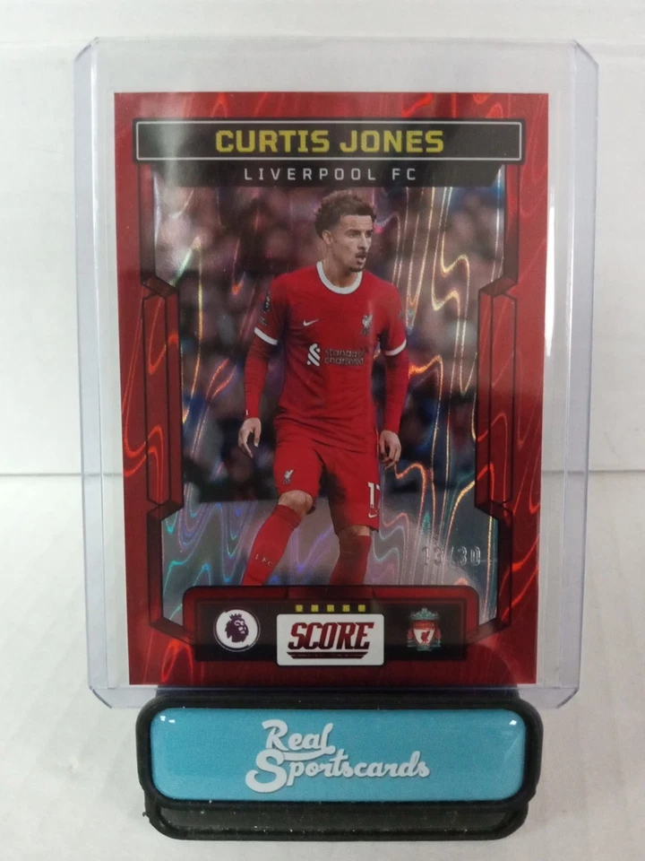 2023-24 Panini Score Premier League Curtis Jones Red Swirl /30 Liverpool #106 - Image 1 of 4
