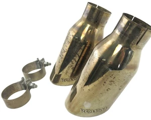 ROUSH EXHAUST TIPS PAIR STAINLESS 113SE-5230TIP-BA FITS FORD With C Clamps - Bild 1 von 10