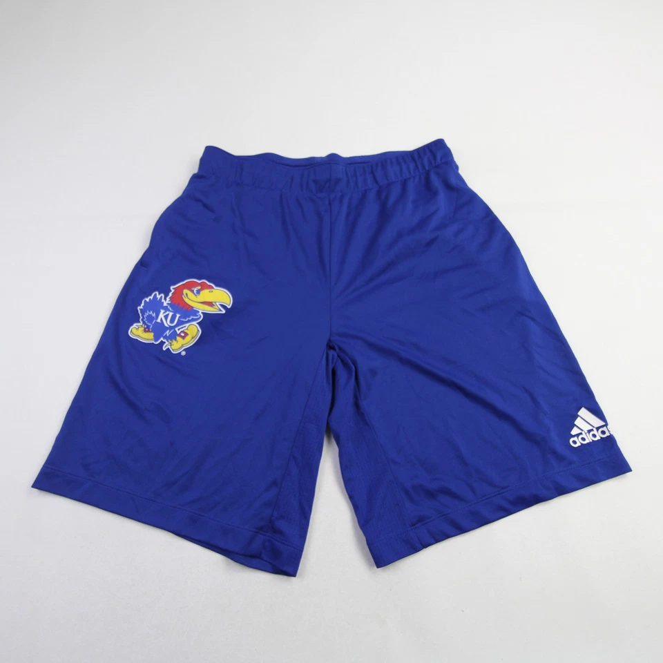 Kansas Jayhawks adidas Climalite Practice Shorts Men's Blue Used - Image 1 of 1