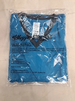 Camisa Oficial Científico Star Trek Kellogg's Adulto Pequeña Nueva En Paquete ¡ENVÍO GRATUITO!! Foto 1 de 4