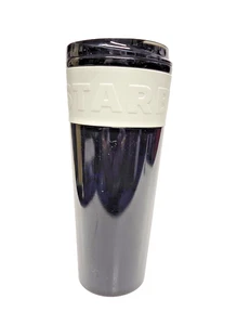 Starbucks schwarz Edelstahl Thermo Becher mit Silikon Griff 16 Unzen - Bild 1 von 8