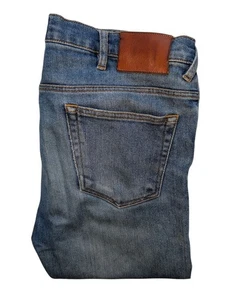 Pantalones de mezclilla para hombre PAUL SMITH London Premium corte delgado azul desgastado W30" L32" - Imagen 1 de 11