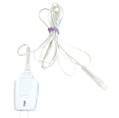 Braun 5497 зарядное устройство для шнура питания от оригинального производителя 12 В оригинальная электробритва с 2 зубцами  - Изображение 1 из 4