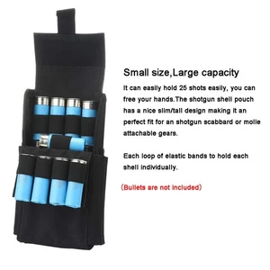 Molle Tactical 25 Ronda Shotshell Bolsa Escopeta Recarga Cargador Bolsa Munición ↑ - Imagen 1 de 21