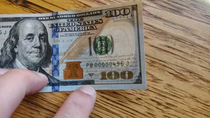 $100 one hundred dollar bill 2017 A Fancy Low Serial Number 00000489 Circulated - Picture 1 of 4