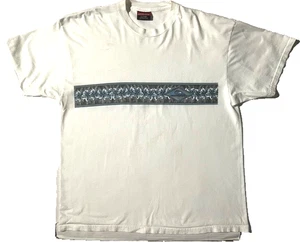 Vintage QUICKSILVER Hawaii White Cotton Floral Tee T-shirt sz XL - Picture 1 of 10