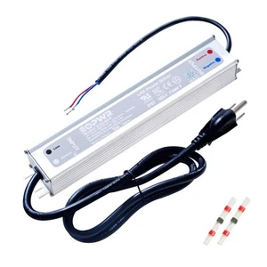 LED Driver 60W Waterproof IP67 Power Supply AC120-277V to 24VDC 2.5A US 3-Pro... - Picture 1 of 6