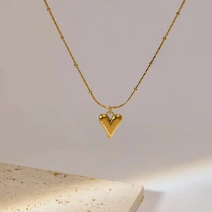 Slim Heart Pendant - Picture 1 of 5