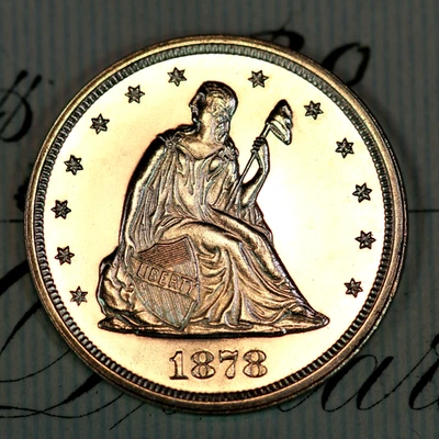 * 1878 ULTRA DCAM * PRISTINE++ GEM PROOF TWENTY CENT PIECE * FROM COLLECTION - Image 1 of 3