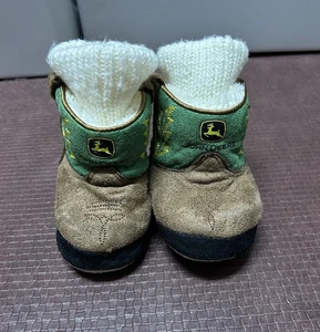 Infant John Deere Boot Booties Size 0-6 M - Picture 1 of 10