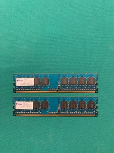2 x 512Mb Elixir Desktop System Memory M2Y51264TU88BOB-25C - PC2 6400U - Picture 1 of 2